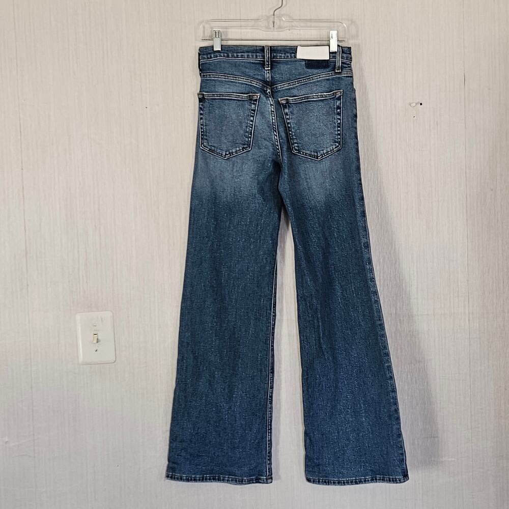 RE/DONE Originals Mid Rise Wide Leg Jeans West Coast Fade sz 26 Hemmed - Picture 3 of 12